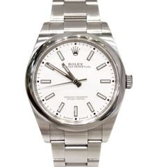 C-390 ROLEX (����å���) �����������ѡ��ڥ��奢��39 �ӻ��� 114300 �ۥ磻�� SS ���ҷ��� ��� ���Ź