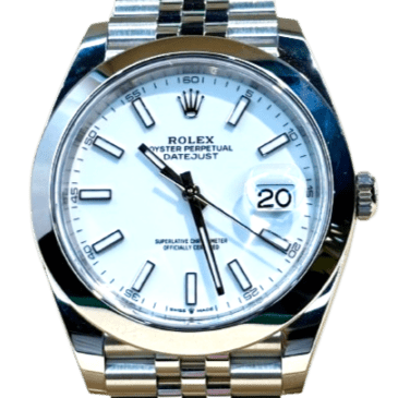 ★*）様 ロレックス デイトジャスト ROLEX(ロレックス) デイトジャスト41 ホワイト文字盤 2025年8月 中古美