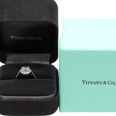 TIFFANY&CO(�ƥ��ե��ˡ�) ���쥹�ȥ饦��ɥ֥�ꥢ��ȥ��󥲡������ȥ�� PT950 #11�� ���A C108 ���Ź
