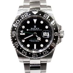 D-010 ROLEX (����å���) GMT�ޥ������� �ӻ��� 116710LN �֥�å� SS ���������� ��°�ʴ��� ������� ���Ź