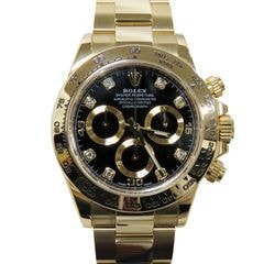 D-043 ROLEX (����å���) �����⥰��եǥ��ȥ� �ӻ��� 116508G �֥�å� 10P������ YG ���������� ��°�ʴ��� ��� ���Ź
