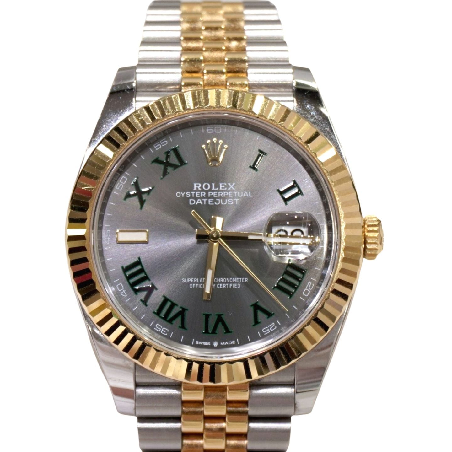 みけページ　37番 D-037 ROLEX (ロレックス) デイトジャスト41 腕時計 126333 スレート