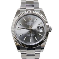 D-187 ROLEX (����å���) �ǥ��ȥ��㥹��41 �ӻ��� 126334 ���졼�ȥС� SS/WG ���������� ̤Ĵ�� ��°�ʴ��� ̤���� ���Ź