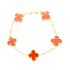 Van cleef & Arpels(�����󥯥꡼�ա������ڥ�) ������ơ��� ����ϥ�֥� �֥쥹��å� 5������� ARD35500 18KYG �����ͥꥢ�� �Ӽ���19��� ����� (����Ź)