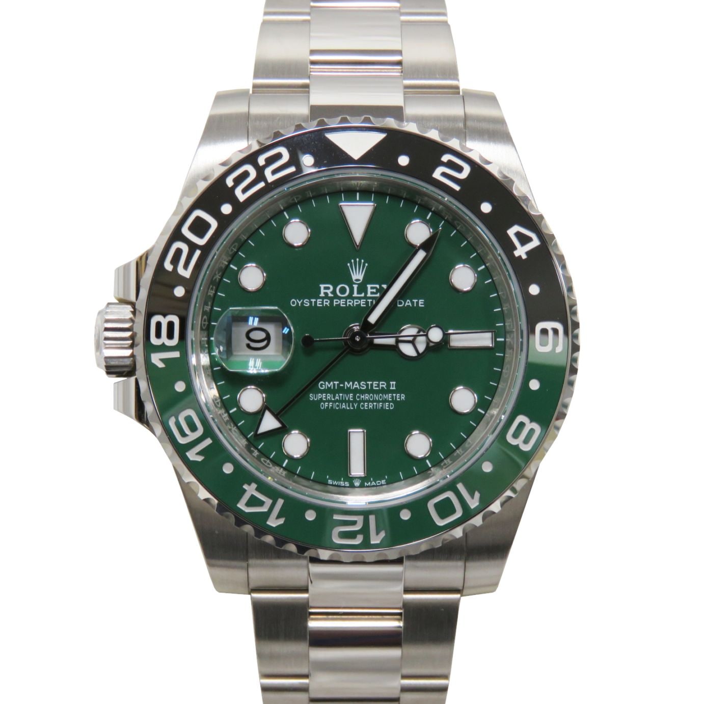 D-113 ROLEX (ロレックス) GMTマスターⅡ 腕時計 126729VTNR グリーン