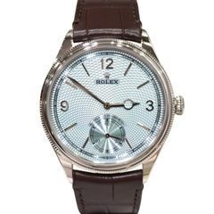 E-169 ROLEX (����å���) 1908 �ӻ��� 52506 �������֥롼 �ץ���� �쥶���٥�� ��°�ʴ��� ̤���� ���Ź