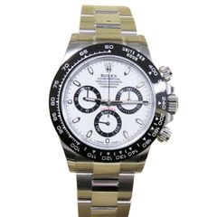 E-088 ROLEX (����å���) �����⥰��եǥ��ȥ� �ӻ��� 116500LN �ۥ磻�� SS ���������� ��°�ʴ��� ̤���� ���Ź