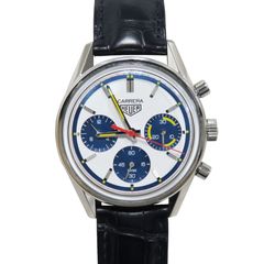 E-225 TAG Heuer (�����ۥ��䡼) ����� 160��ǯ���ȥꥪ�����ߥƥåɥ��ǥ������ �ӻ��� CBK221C.FC6488 �ۥ磻�� SS/�쥶�� ��°�ʴ��� ��� ���Ź
