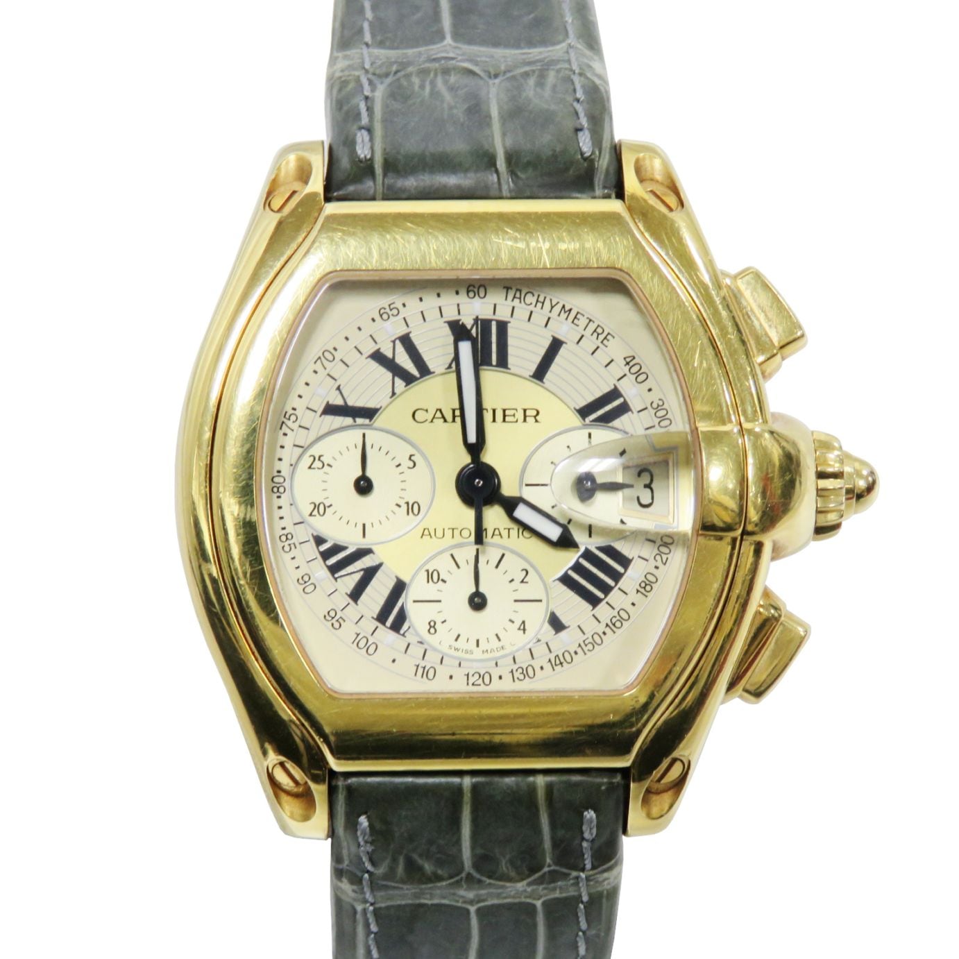F-066 Cartier (カルティエ) ロードスター クロノグラフ 腕時計