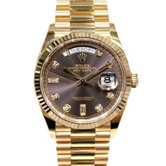 G-101 ROLEX (����å���) �ǥ��ǥ���36 �ӻ��� 128238A ���������졼 10P������ YG ��°�ʴ��� ������� ���Ź 