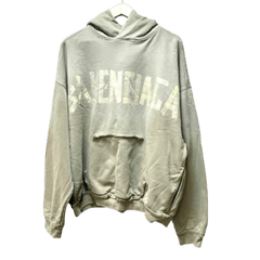 BALENCIAGA 744441 TQVA9 Tape Ripped Pocket Hoodie L������  ��100�� ������ơ��������᡼���ù� �����ߡ����꡼�� ����� AG-15������Ź��