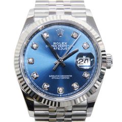 F-145 ROLEX (����å���) �ǥ��ȥ��㥹��36 �ӻ��� 126234G �֥롼 10P������ SS/WG ����ӥ꡼ ��°�ʴ��� ��� ���Ź