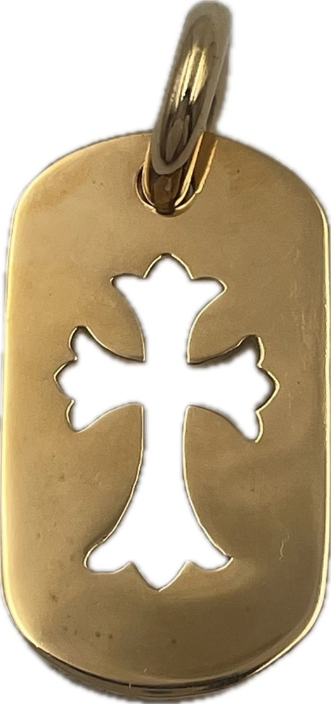 Chrome Hearts(クロムハーツ) スモールドッグタグペンダントトップ 22K