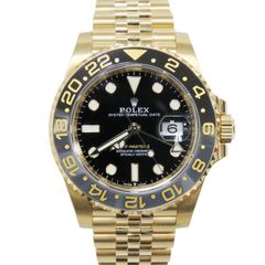 G-033 ROLEX (����å���) GMT�ޥ������� �ӻ��� 126718GRNR �֥�å� YG ����ӥ꡼ ��°�ʴ��� ������� ���Ź