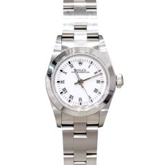 G-090 ROLEX (����å���) �����������ѡ��ڥ��奢��24 �ӻ��� 76080 �ۥ磻�ȥ����� SS ��°�ʴ��� ��� ���Ź
