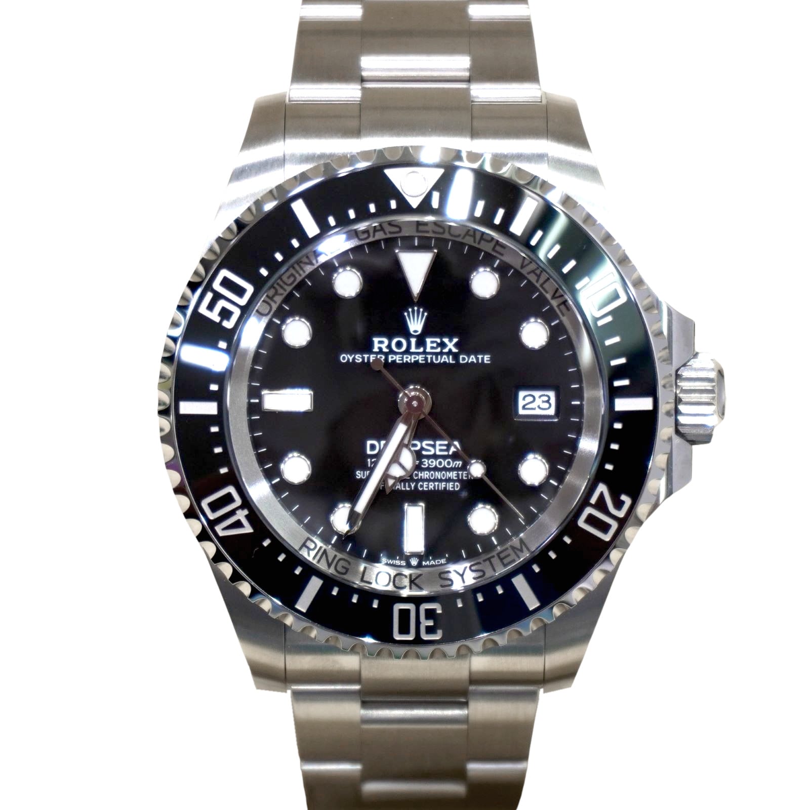 ROLEX (ロレックス) ディープシー 腕時計 136660 ブラック SS