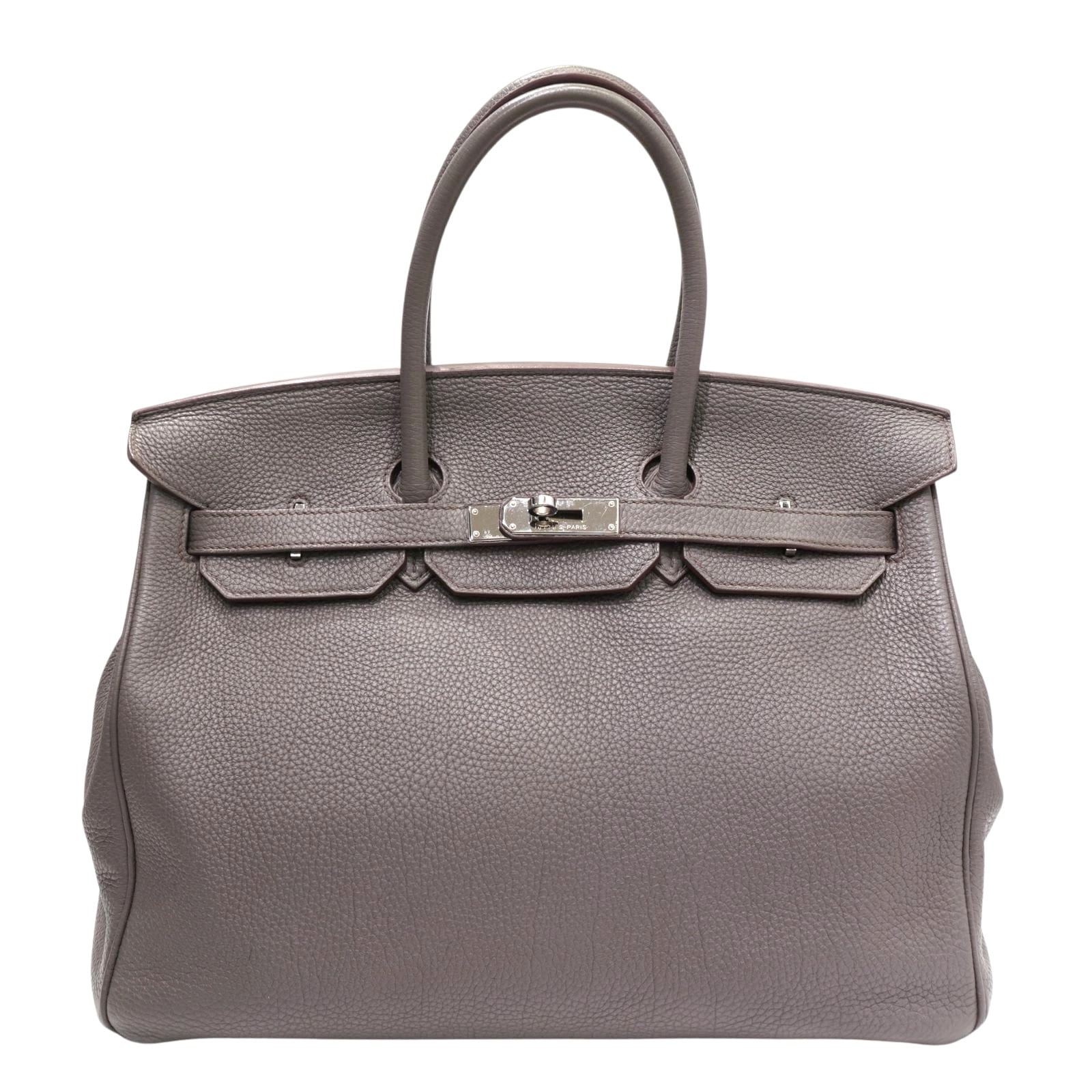 HERMES (エルメス) バーキン35 エタン/SV金具 トゴ □P刻印 ランクA