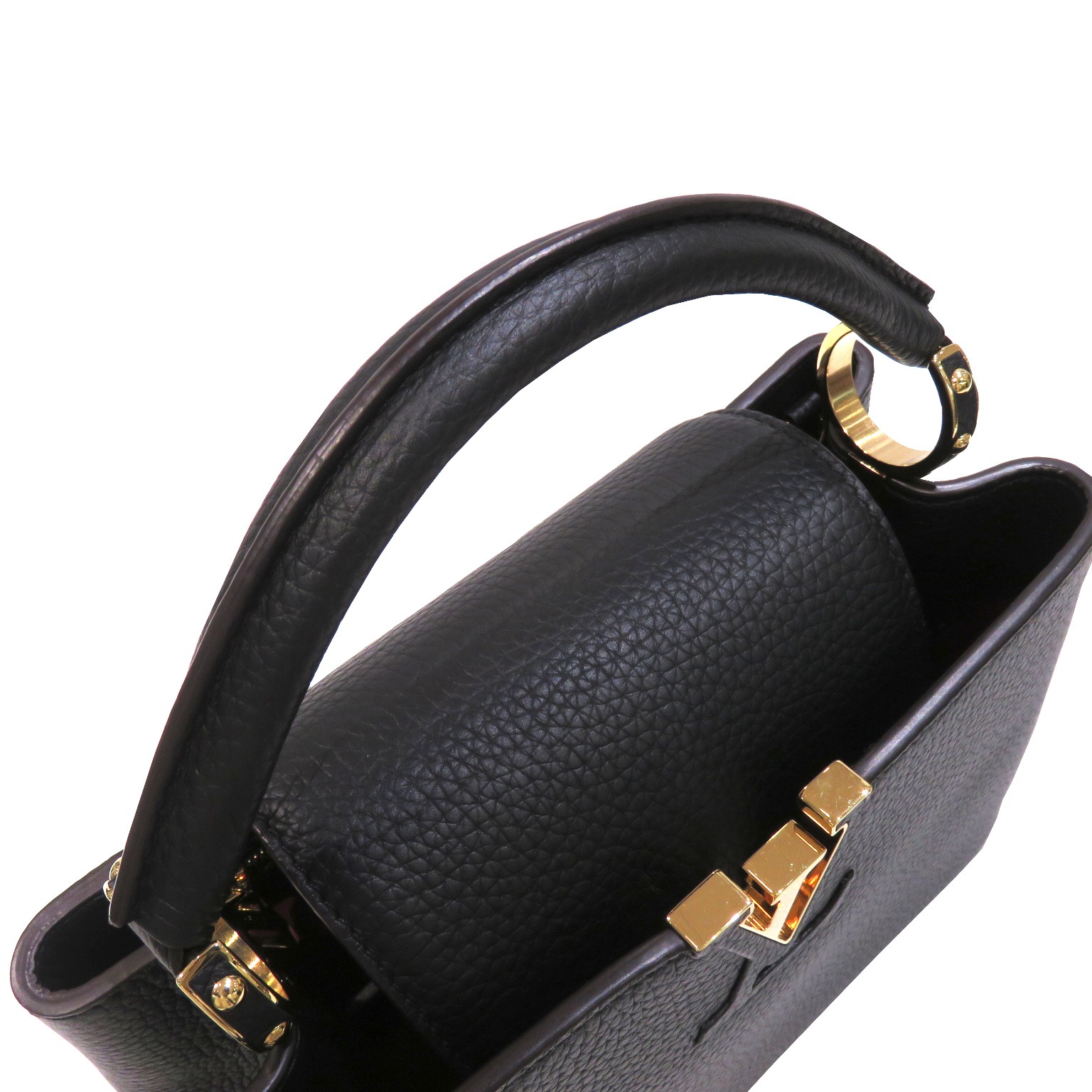 LOUIS VUITTON (�륤�����ȥ�) ���ץ�����BB  �ϥ�ɥХå� ���������Хå� M94755 �֥�å�(G���) �ȥ���쥶�� ���A Y19 ���Ź