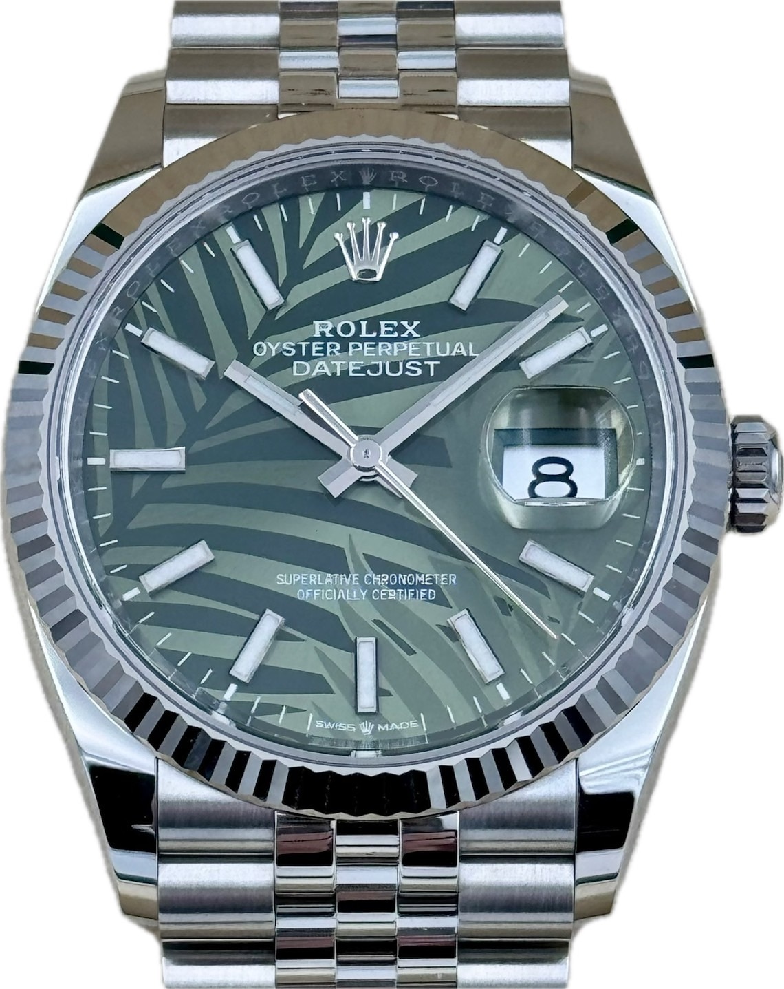 ROLEX (����å���) �ǥ��ȥ��㥹��36 �ӻ��� 126234 ���꡼�֥��꡼�� �ѡ��������� SS/WG ���� ̤������ ���ض�Ź CAT-541