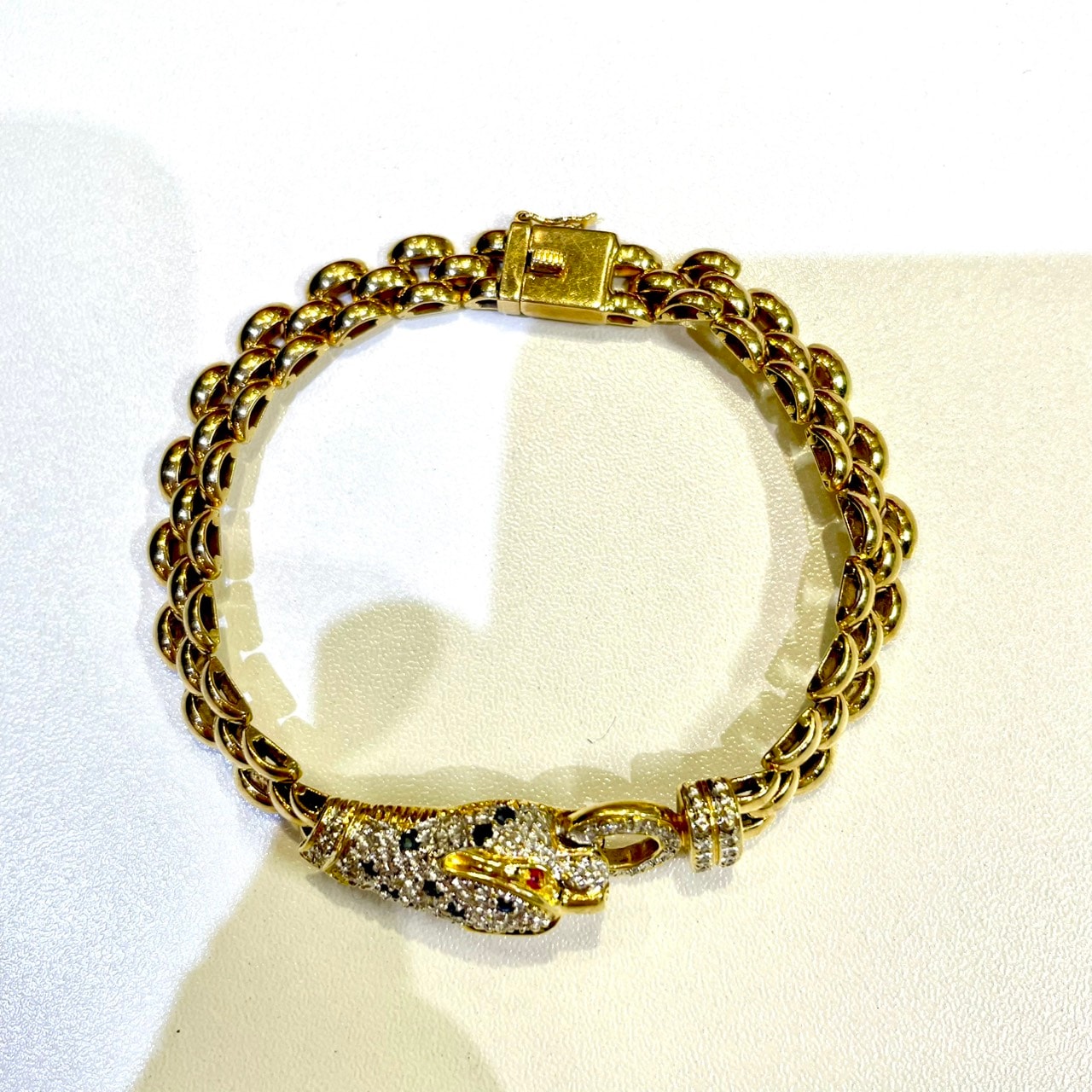 �ѥ󥵡�������ե֥쥹��å� K18YG D0.35ct/S0.18 16.7�� 17cm ����° ���A (����Ź)��