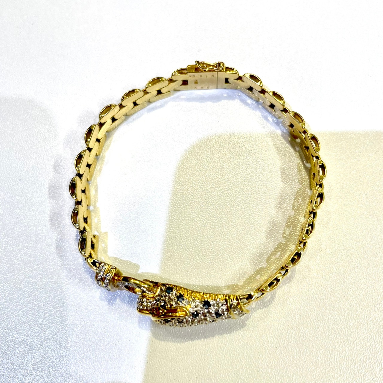 �ѥ󥵡�������ե֥쥹��å� K18YG D0.35ct/S0.18 16.7�� 17cm ����° ���A (����Ź)��