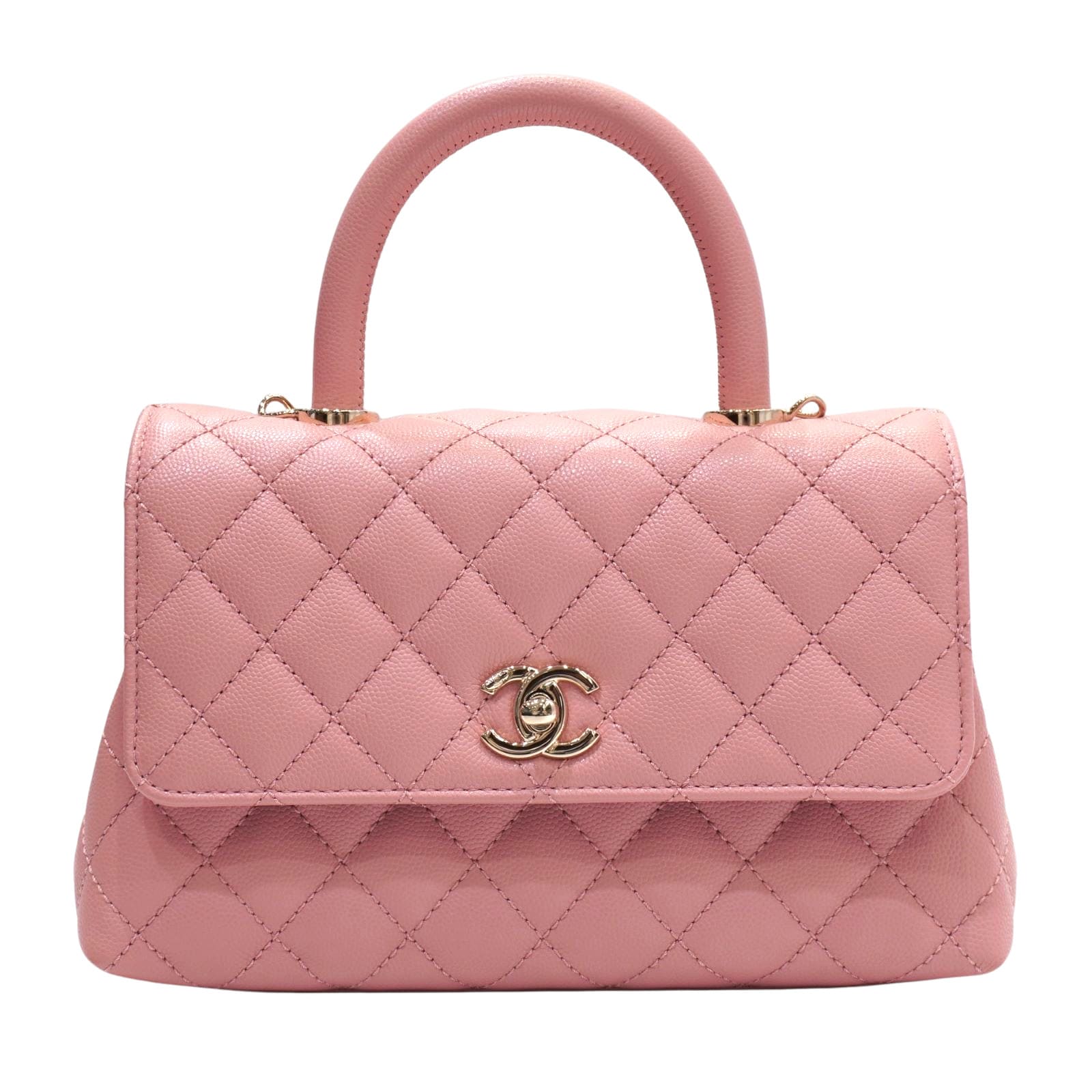 CHANEL (シャネル) ココハンドル24(XS) A92990 サーモンピンク(SG金具