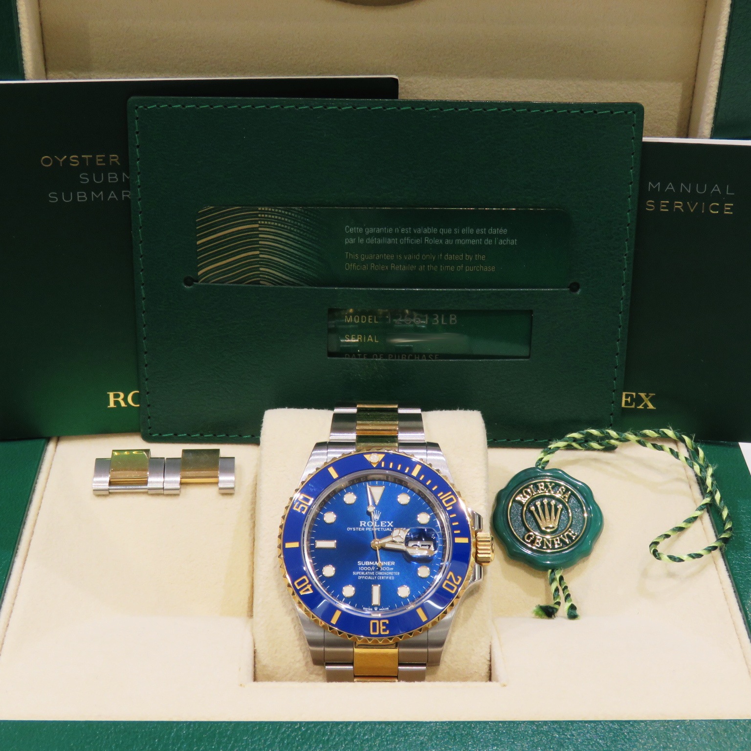 C-190 ROLEX (����å���) ���֥ޥ꡼�ʡ��ǥ��� �ӻ��� 126613LB �֥롼 SS/YG ���������� ��°�ʴ��� ��� ���Ź