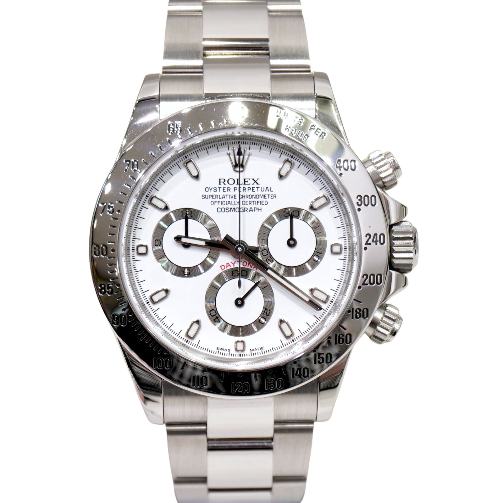 C-256 ROLEX (����å���) �����⥰��եǥ��ȥ� �ӻ��� 116520 �ۥ磻�� SS ���ϥХå��� ����OH��(2026/2) ��°�ʴ��� ������� ���Ź