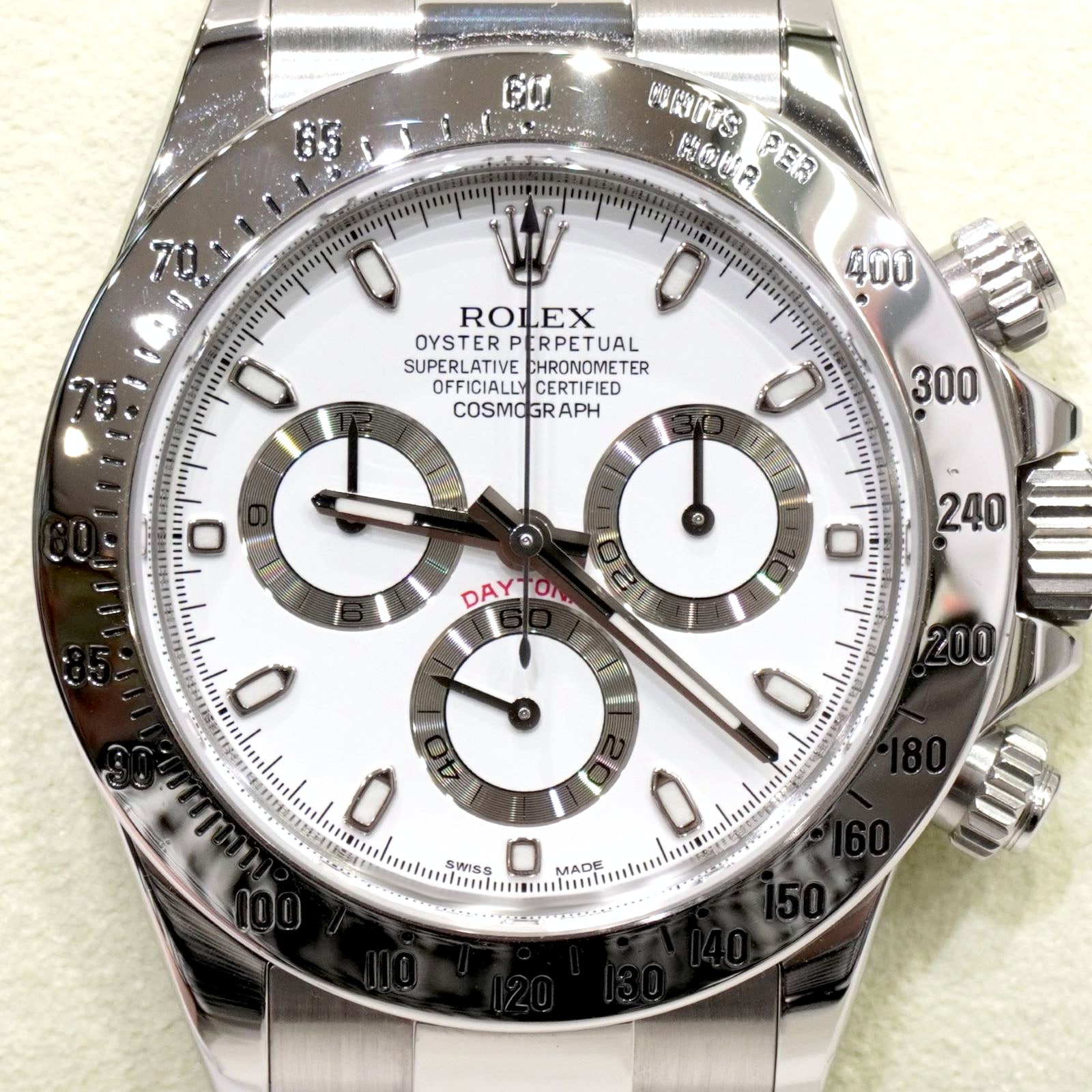 C-256 ROLEX (����å���) �����⥰��եǥ��ȥ� �ӻ��� 116520 �ۥ磻�� SS ���ϥХå��� ����OH��(2026/2) ��°�ʴ��� ������� ���Ź