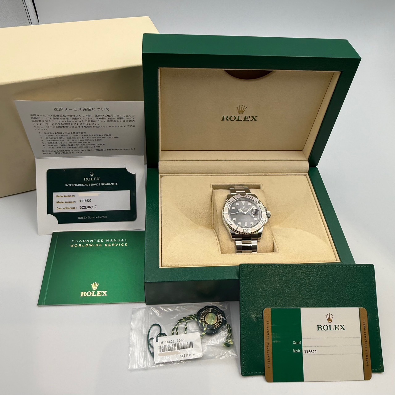 ROLEX (����å���) ��åȥޥ�����40 116622 ���졼�� PT/SS ����� ���ض�Ź ST-238