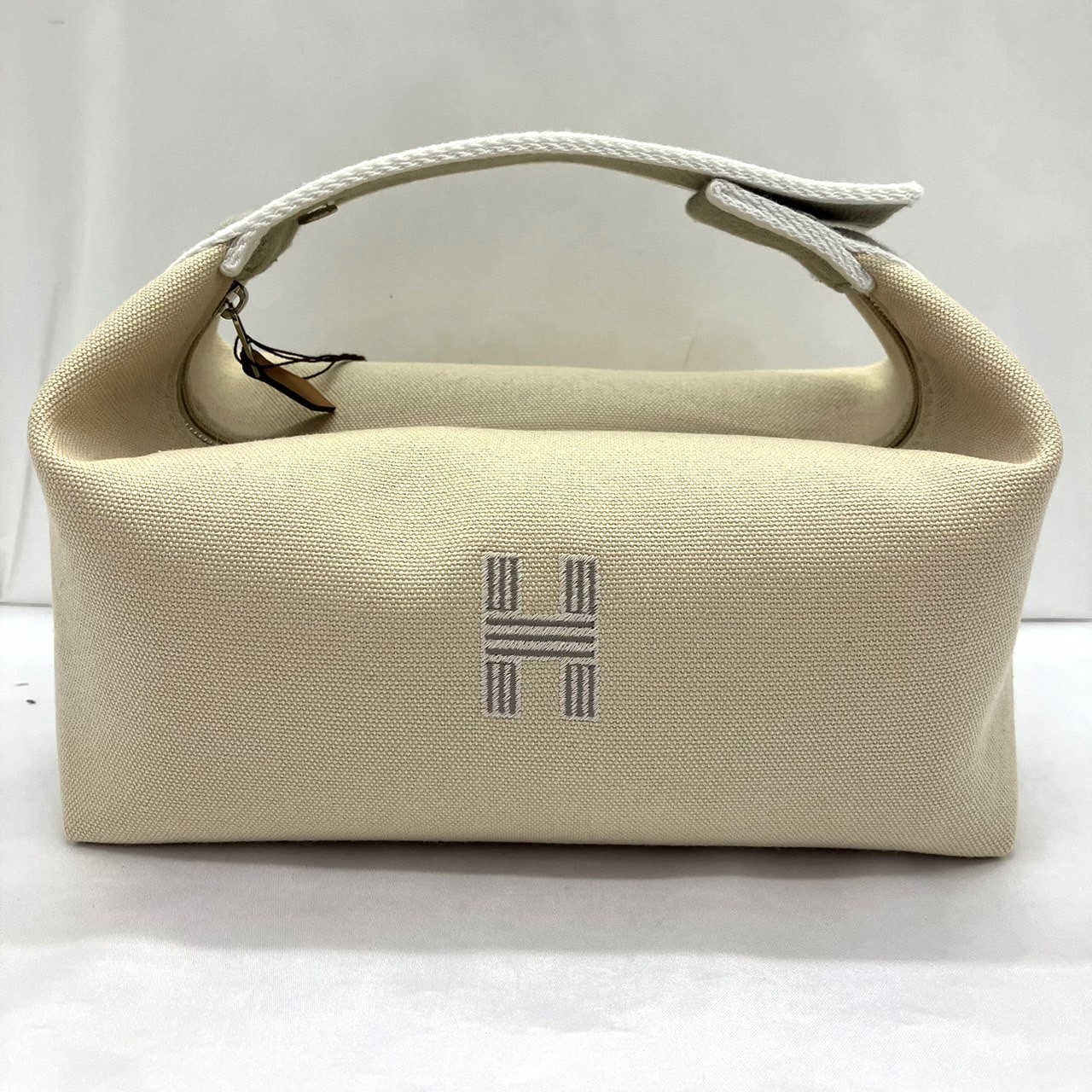 エルメス ブリッドアブラッドpm ベージュ キャンバス HERMES(エルメス) ブリッドアブラックPM キャンバス ベージュ