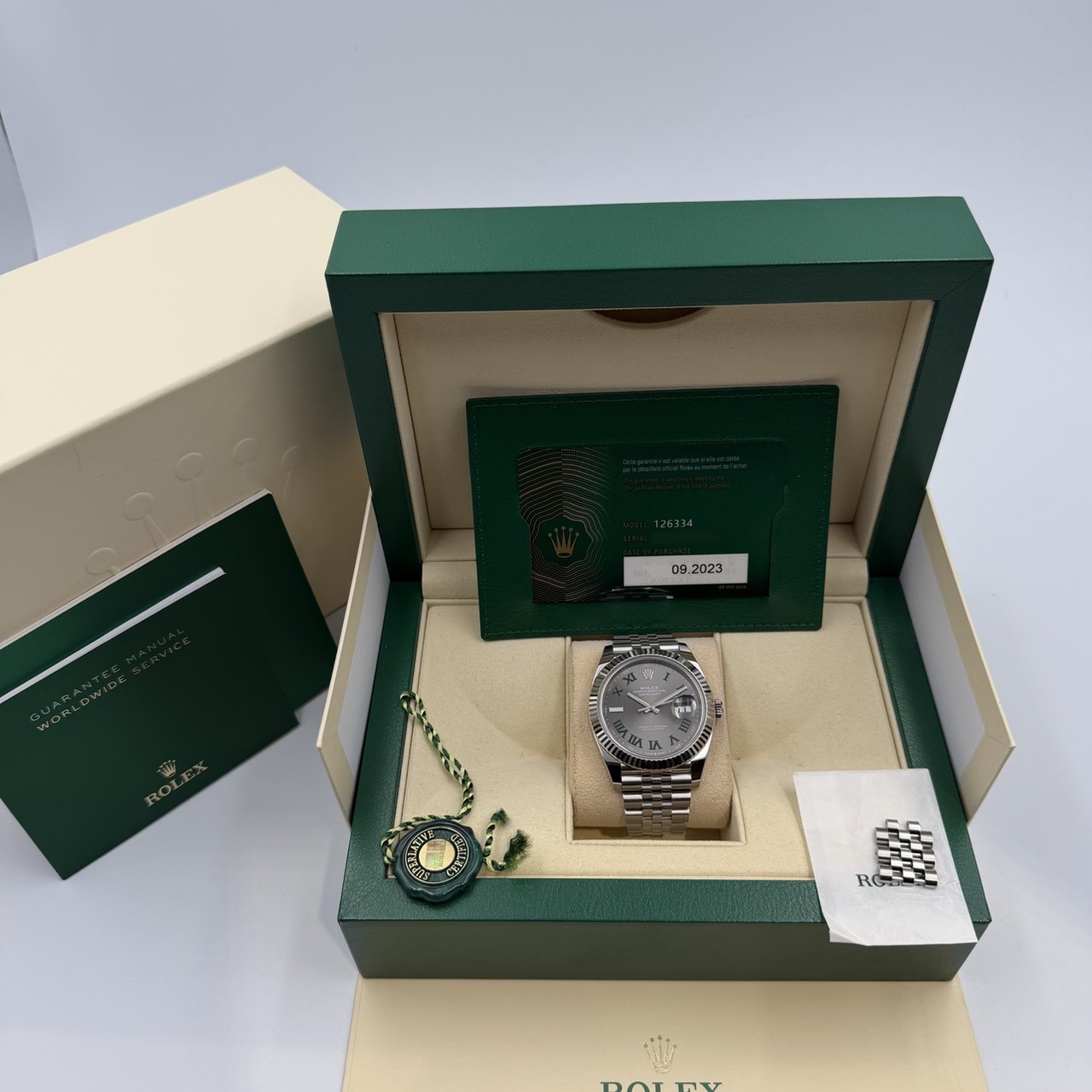 ROLEX(����å���) �ǥ��ȥ��㥹��41 126334 ���졼�ȥ����� ����ӥ꡼ 2023ǯ9�� ����Ʊ�� ���� SA-141 ���ض�Ź