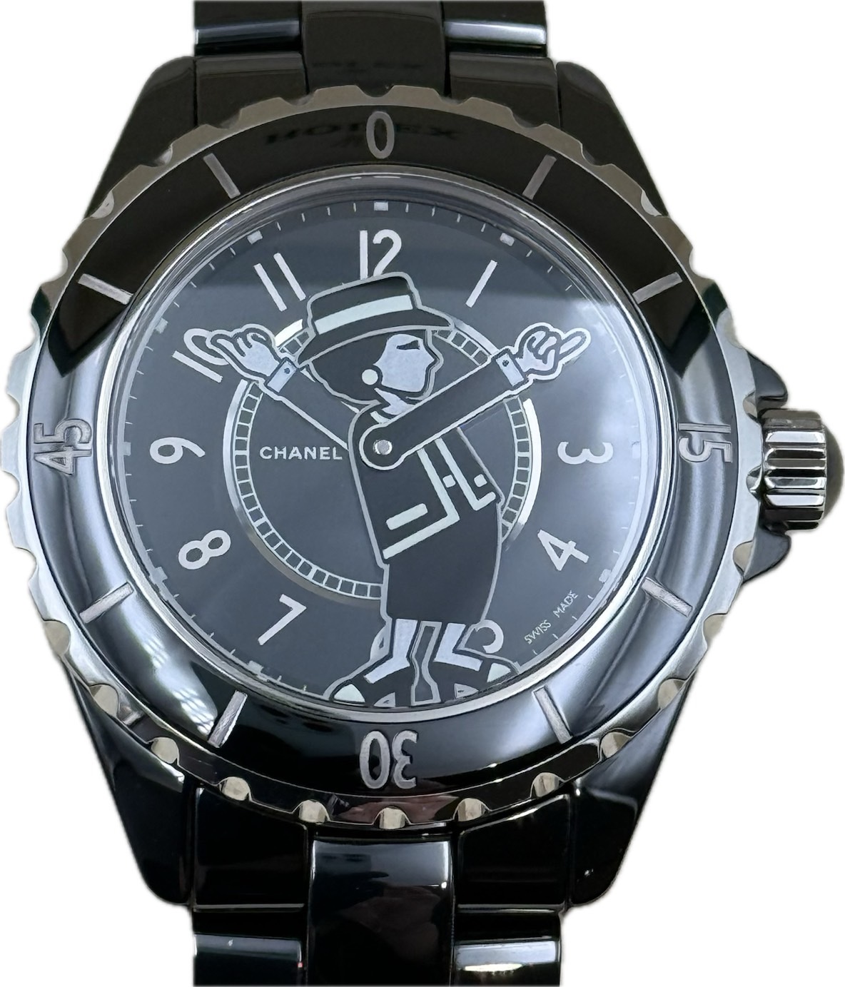 CHANEL(����ͥ�) J12 �ޥɥ⥢����38m ����555�� H5242 �֥�å� ����� ���ض�Ź ST-224