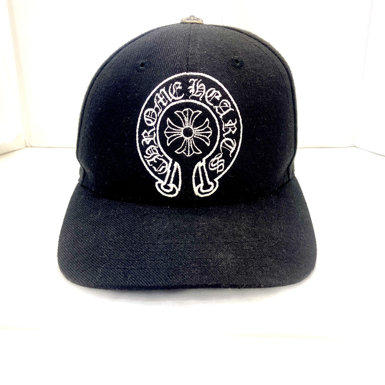 CHROME HEARTS(クロムハーツ) ホースシュー刺繍 キャップ ブラック