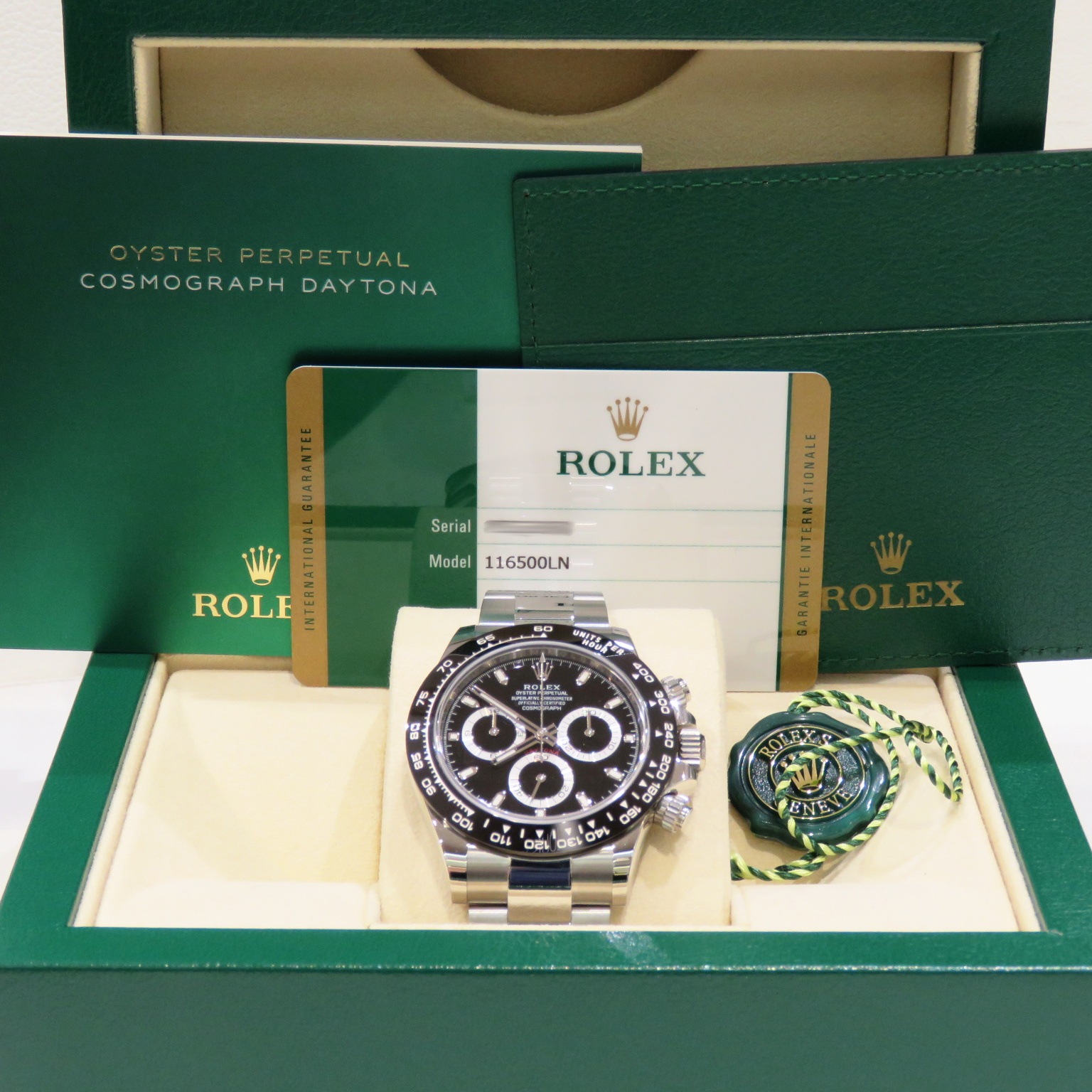 C-068 ROLEX (����å���) �����⥰��եǥ��ȥ� �ӻ��� 116500LN �֥�å� SS ���������� ̤Ĵ�� ��°�ʴ��� ̤���� ���Ź