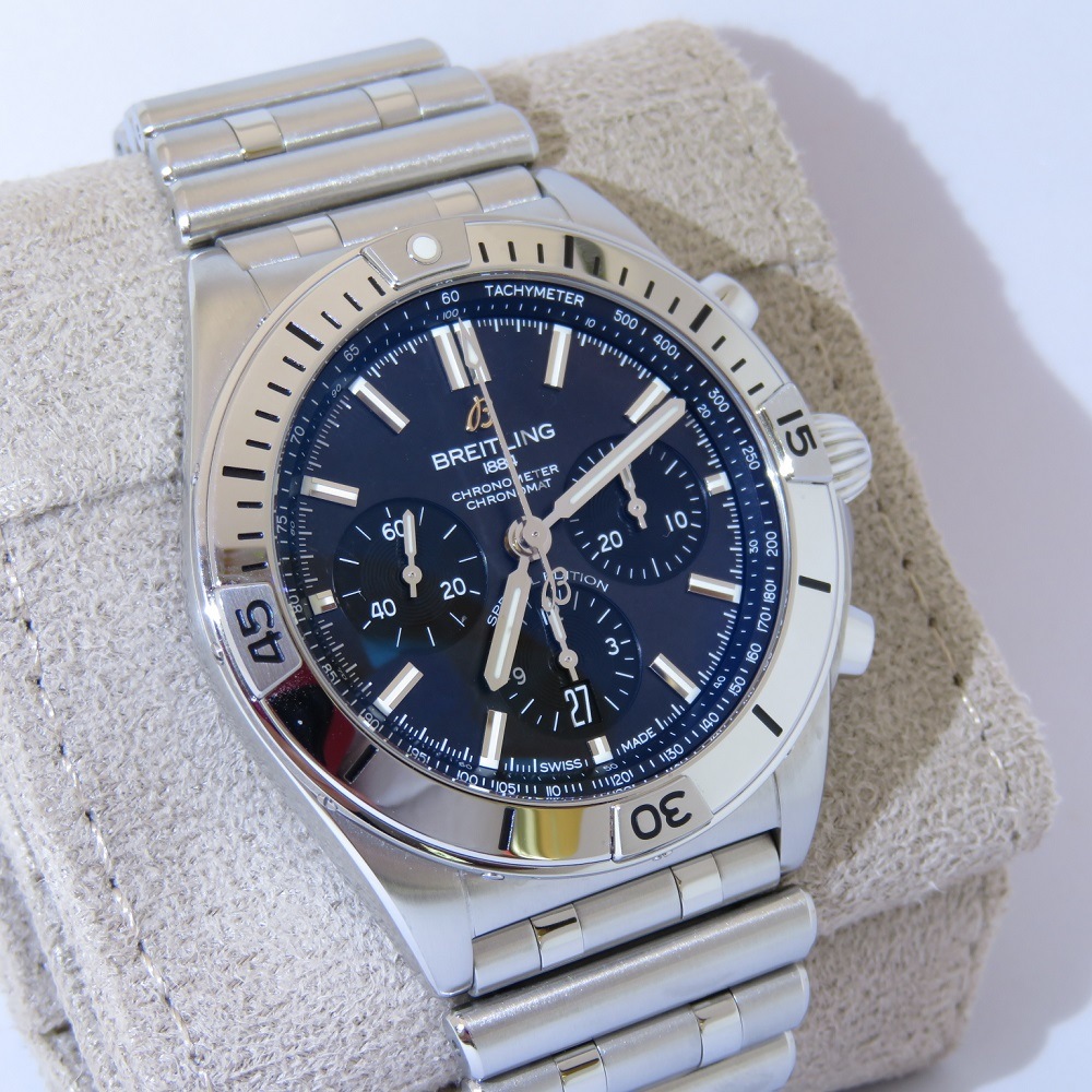 BREITLING(�֥饤�ȥ��) �����Υޥå�B01 �ӻ��� AB0134 ����ѥ󥨥ǥ������ �֥�å� SS ���A UL-5 (����Ź)