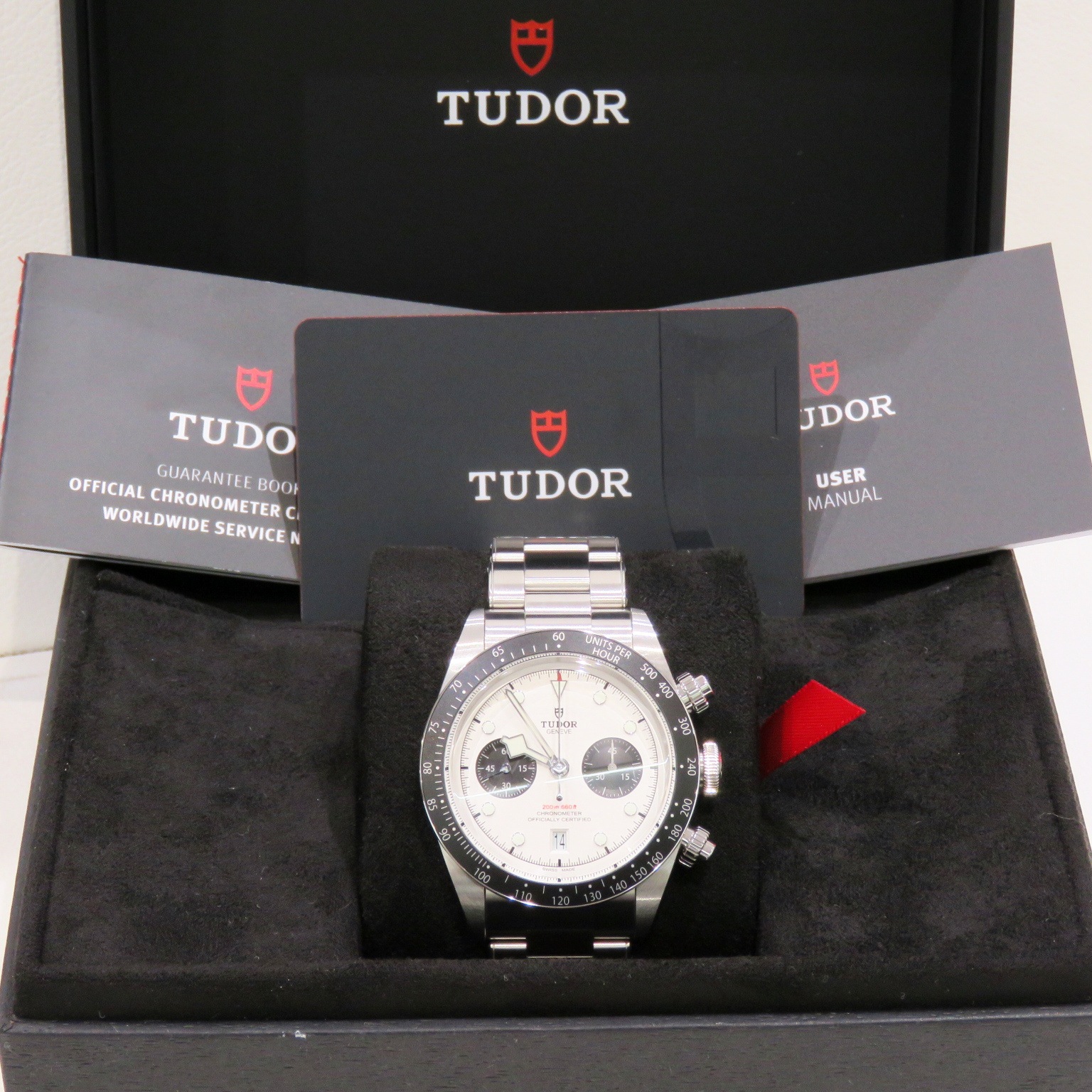 TUDOR (���塼����) �֥�å��٥� ������ �ӻ��� 79360N �ۥ磻�� SS ��°�ʴ��� ̤���� Z-078 ���Ź