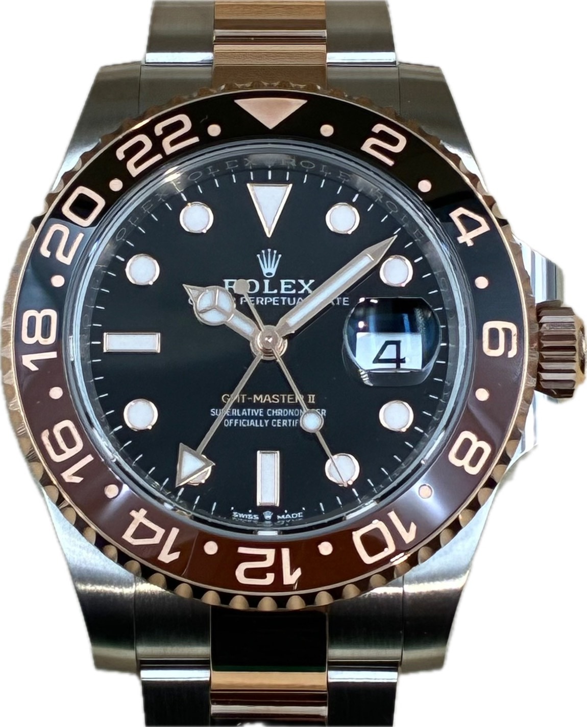 ROLEX (����å���) GMT�ޥ������� �ӻ��� 126711CHNR �֥�å� SS/ERG ���������� ��°�ʴ��� ̤���� ���ض�Ź ST-981