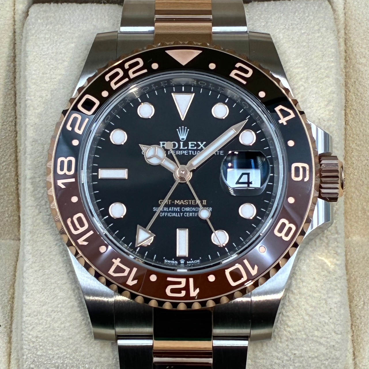 ROLEX (����å���) GMT�ޥ������� �ӻ��� 126711CHNR �֥�å� SS/ERG ���������� ��°�ʴ��� ̤���� ���ض�Ź ST-981