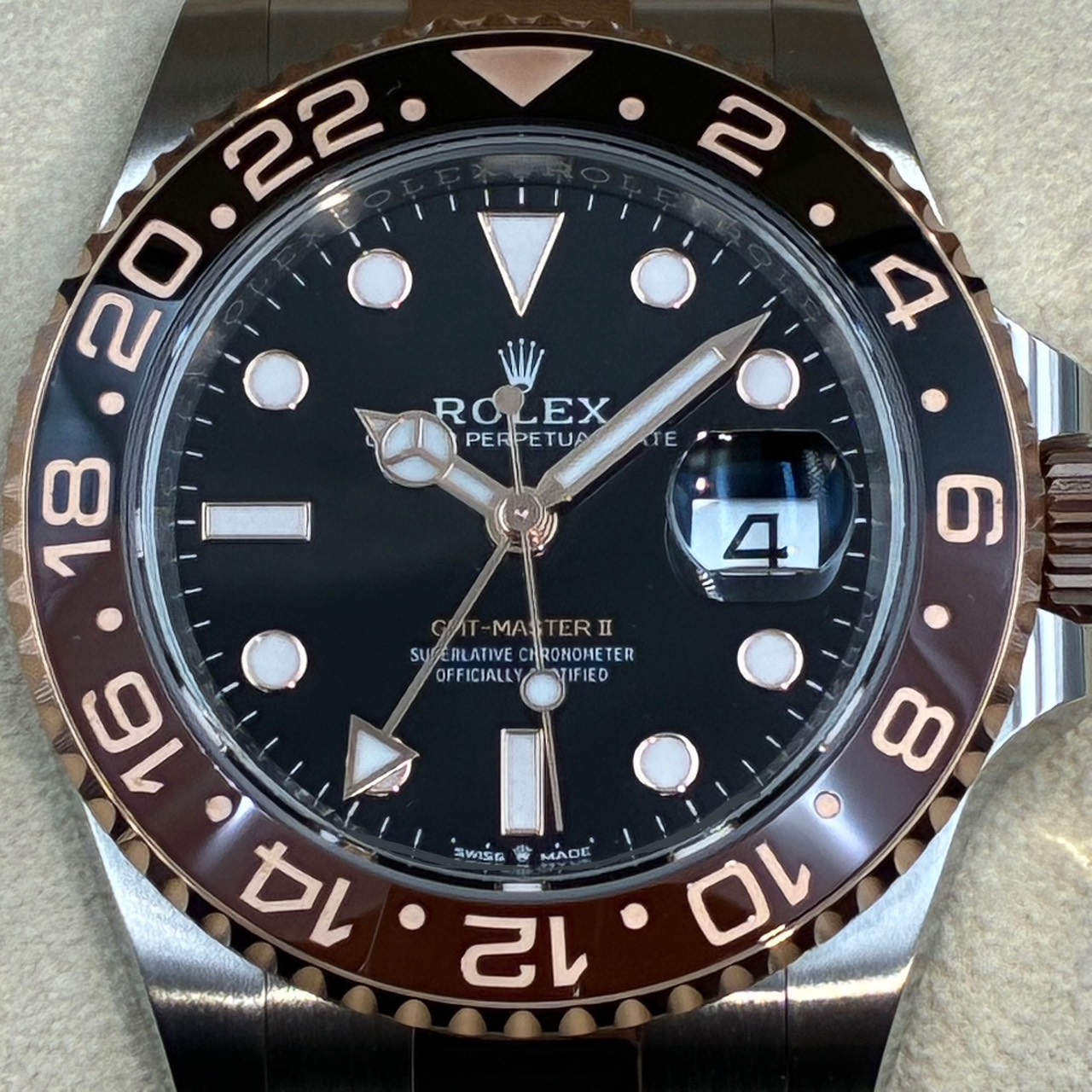 ROLEX (����å���) GMT�ޥ������� �ӻ��� 126711CHNR �֥�å� SS/ERG ���������� ��°�ʴ��� ̤���� ���ض�Ź ST-981