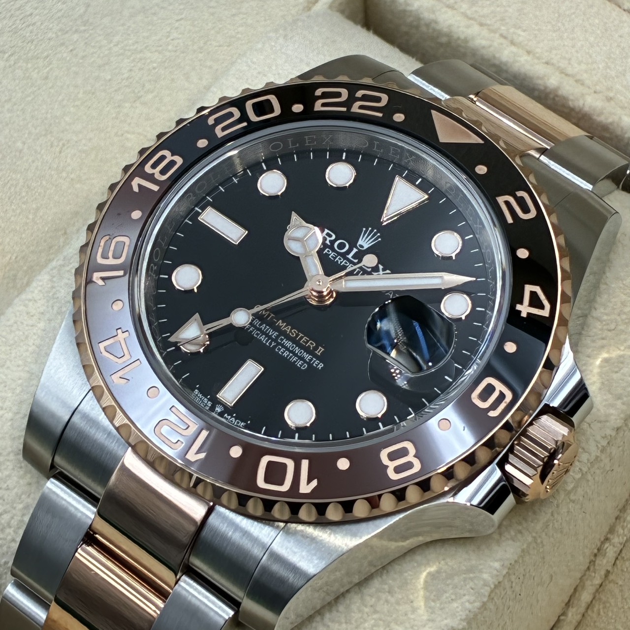 ROLEX (����å���) GMT�ޥ������� �ӻ��� 126711CHNR �֥�å� SS/ERG ���������� ��°�ʴ��� ̤���� ���ض�Ź ST-981