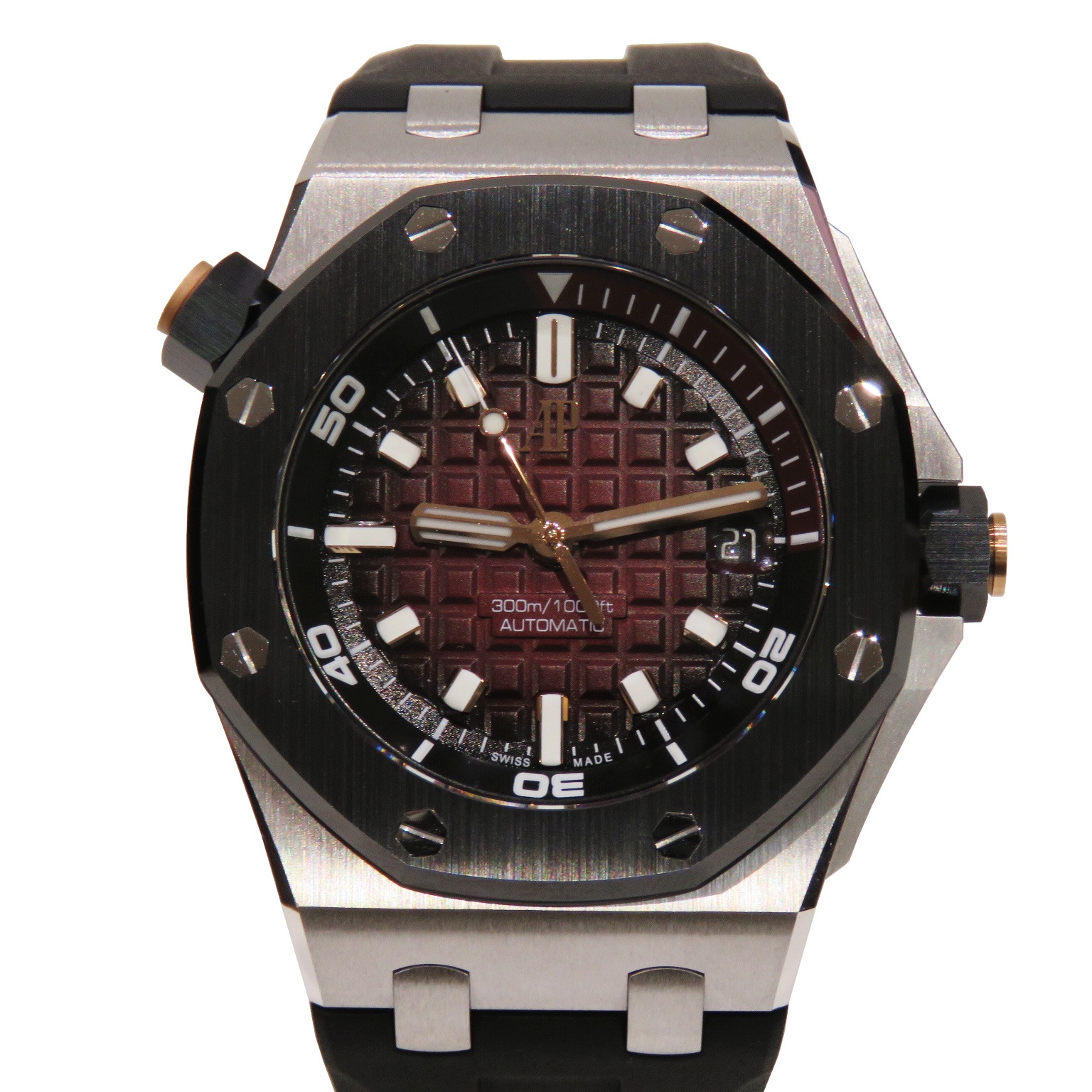 C-192 AUDEMARS PIGUET (�����ǥޡ��ԥ�) ������륪���� ���ե��祢 �����С� �ӻ��� 15720CN.OO.A002CA.02 ���⡼����å� WG/��С� �ؤ���С��٥����° ��°�ʴ��� ������� ���Ź