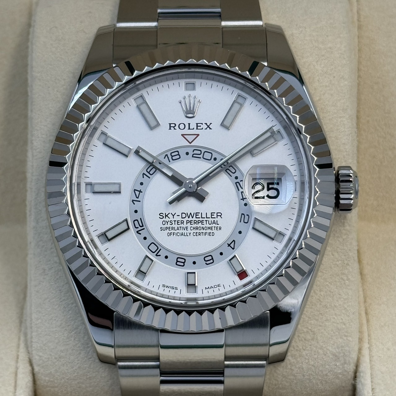 ROLEX (����å���) �������ɥ����顼 �ӻ��� 326934 �ۥ磻�� SS ���SA ���ض�Ź CAT-303
