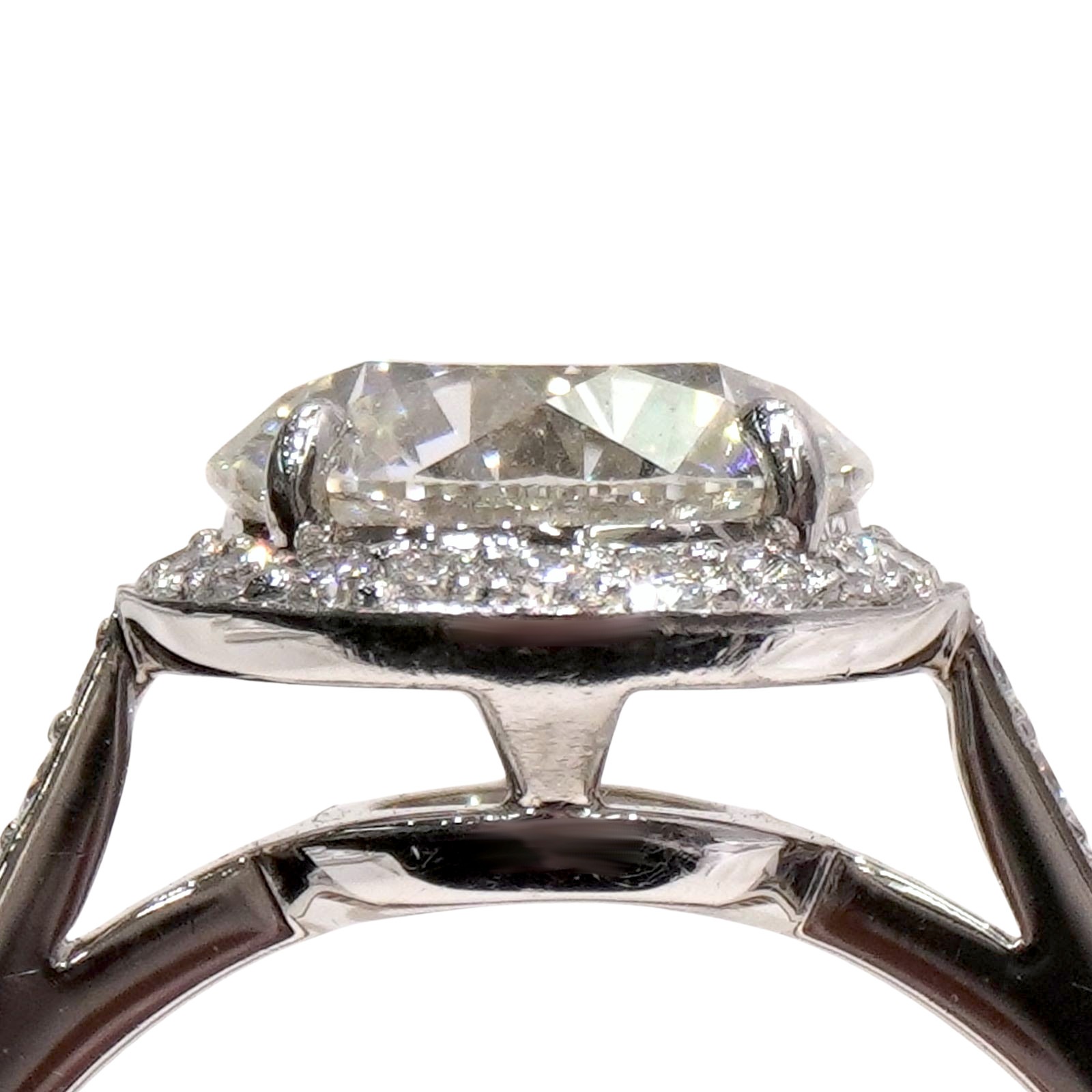 TIFFANY&CO(�ƥ��ե��ˡ�) ���쥹�ȥ饦��ɥ֥�ꥢ��ȥ��󥲡������ȥ�� PT950 #11�� ���A C108 ���Ź