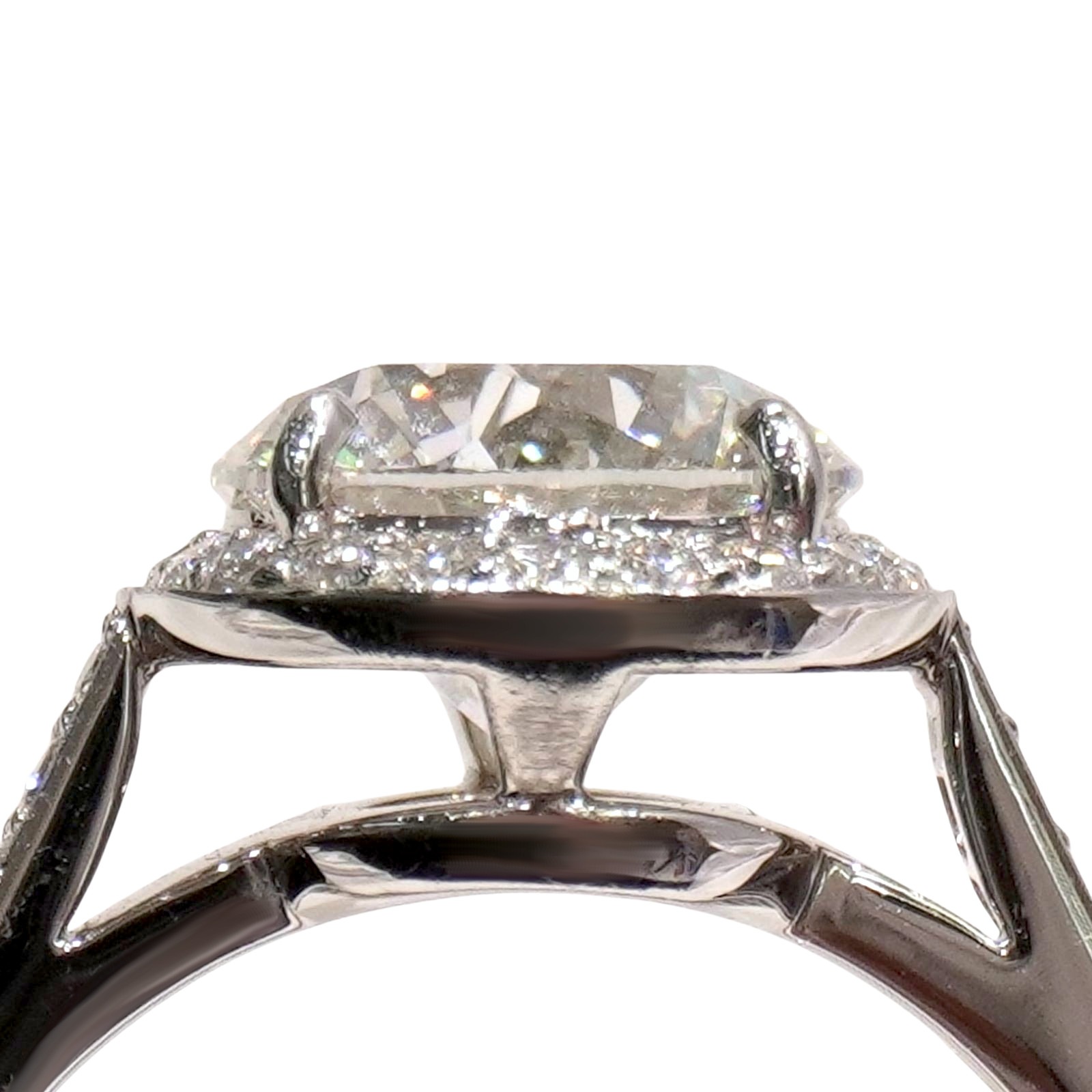 TIFFANY&CO(�ƥ��ե��ˡ�) ���쥹�ȥ饦��ɥ֥�ꥢ��ȥ��󥲡������ȥ�� PT950 #11�� ���A C108 ���Ź