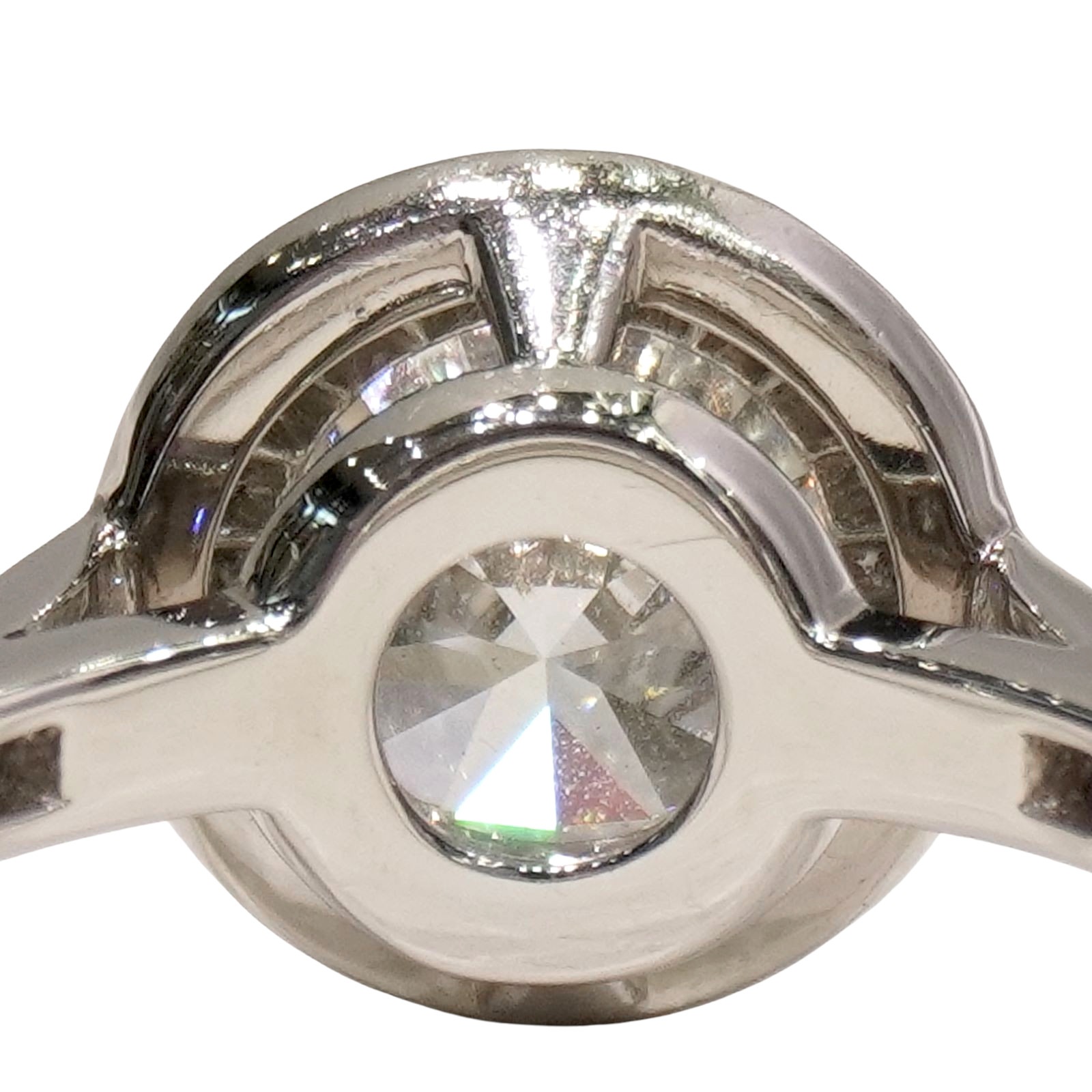 TIFFANY&CO(�ƥ��ե��ˡ�) ���쥹�ȥ饦��ɥ֥�ꥢ��ȥ��󥲡������ȥ�� PT950 #11�� ���A C108 ���Ź