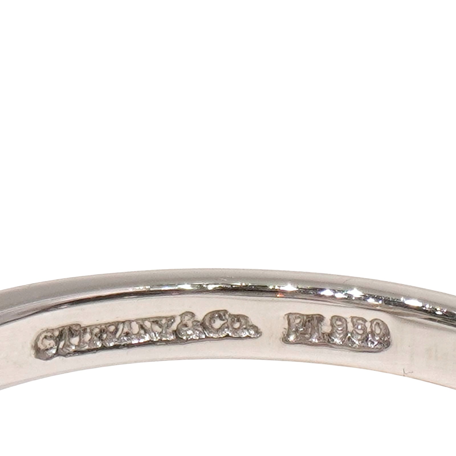 TIFFANY&CO(�ƥ��ե��ˡ�) ���쥹�ȥ饦��ɥ֥�ꥢ��ȥ��󥲡������ȥ�� PT950 #11�� ���A C108 ���Ź