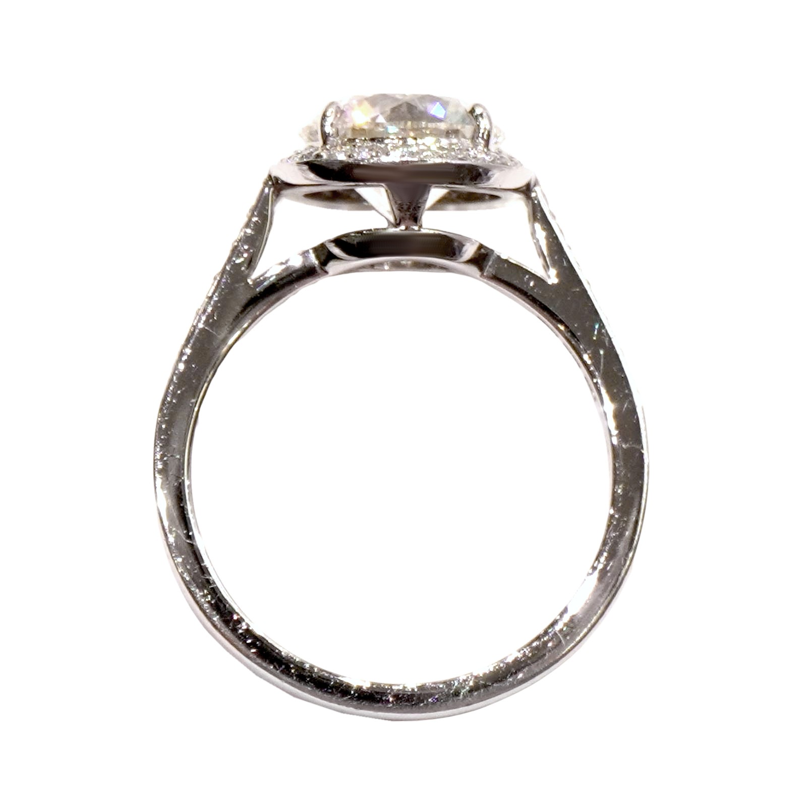 TIFFANY&CO(�ƥ��ե��ˡ�) ���쥹�ȥ饦��ɥ֥�ꥢ��ȥ��󥲡������ȥ�� PT950 #11�� ���A C108 ���Ź