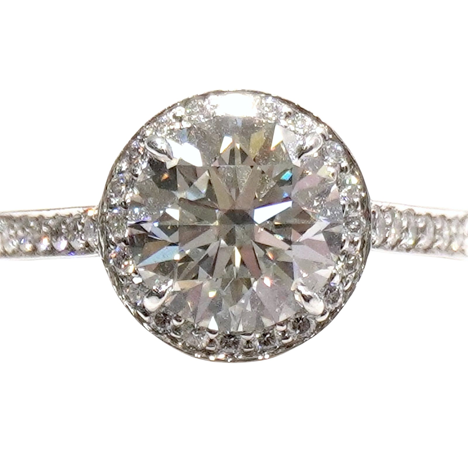 TIFFANY&CO(�ƥ��ե��ˡ�) ���쥹�ȥ饦��ɥ֥�ꥢ��ȥ��󥲡������ȥ�� PT950 #11�� ���A C108 ���Ź