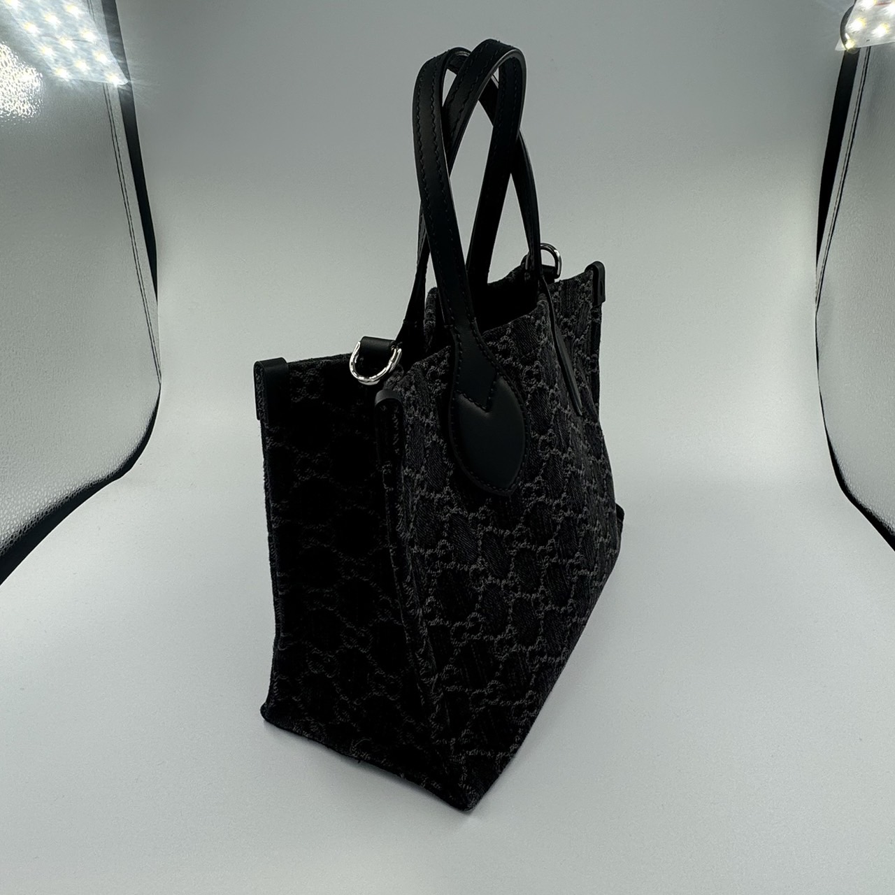 GUCCI(���å�)���ե��ǥ��� �ߥǥ�����ȡ��� 772813FAC2F8450 GG�ǥ˥� �֥�å������졼 ������� ���ض�Ź CAB-090